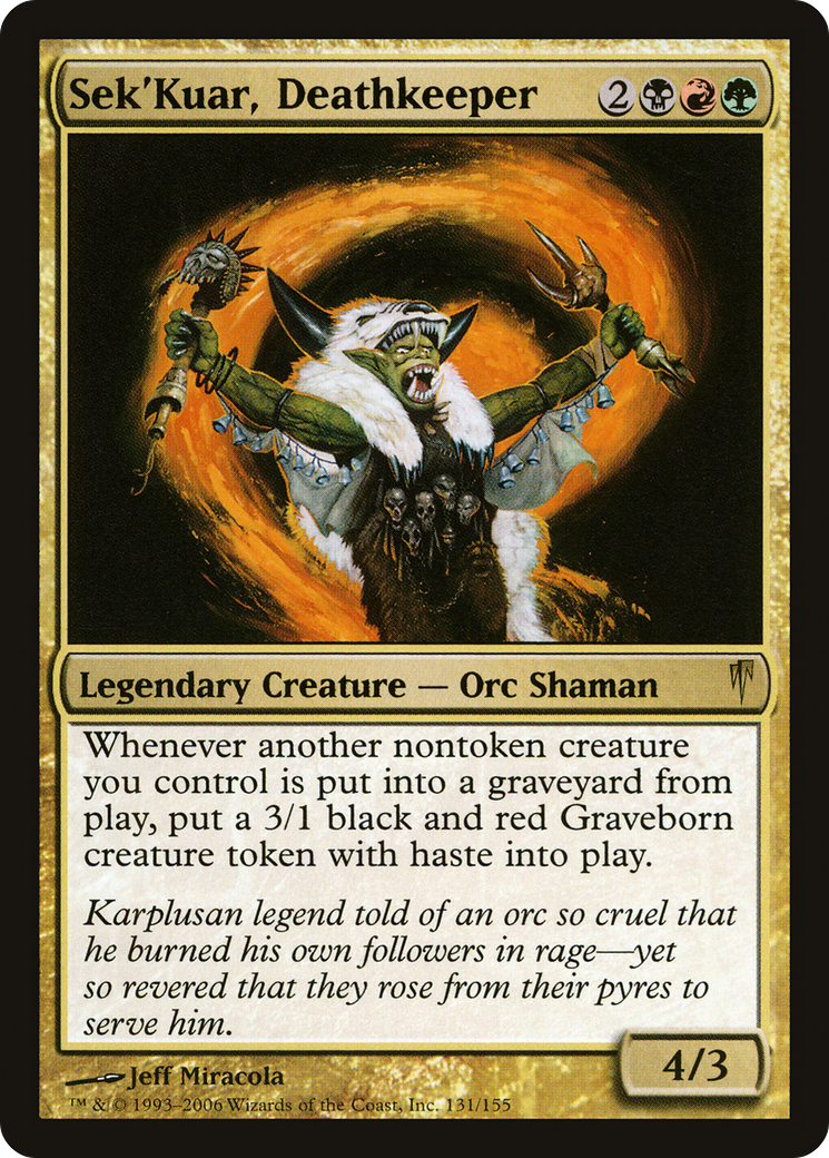 {R} Sek'Kuar, Deathkeeper [Coldsnap][CSP 131]