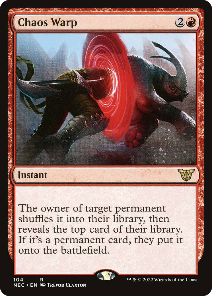 {R} Chaos Warp [Kamigawa: Neon Dynasty Commander][NEC 104]
