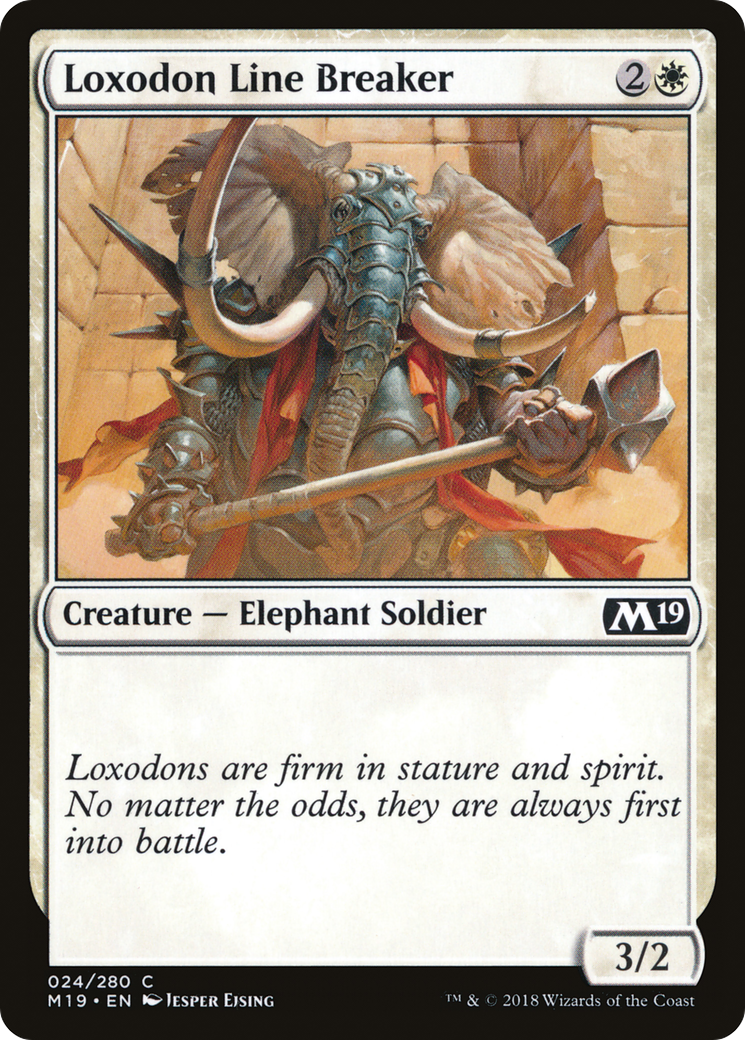 {C} Loxodon Line Breaker [Core Set 2019][M19 024]