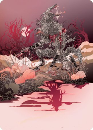 {A} Arlinn, the Moon's Fury 2 Art Card [Innistrad: Midnight Hunt Art Series][AMID 004]