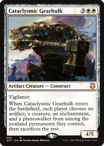 {R} Cataclysmic Gearhulk [Dungeons & Dragons: Adventures in the Forgotten Realms Commander][AFC 065]