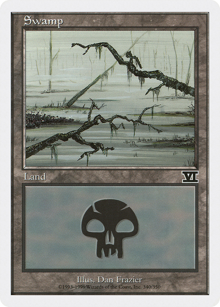 {B}[6ED 340] Swamp (340) [Classic Sixth Edition]
