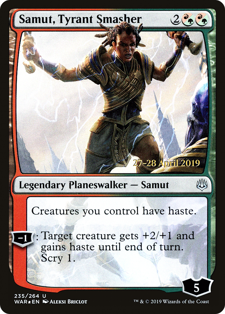 {C} Samut, Tyrant Smasher [War of the Spark Prerelease Promos][PR WAR 235]