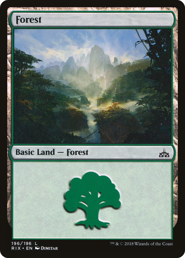 {B}[RIX 196] Forest (196) [Rivals of Ixalan]