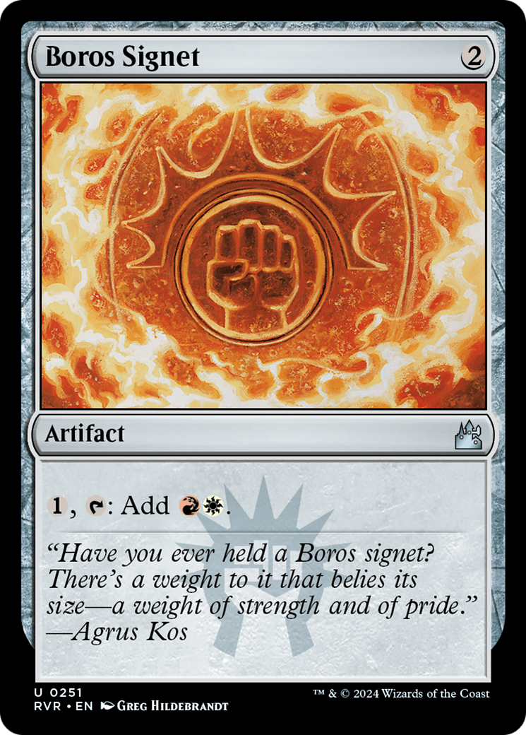 {C} Boros Signet [Ravnica Remastered][RVR 251]