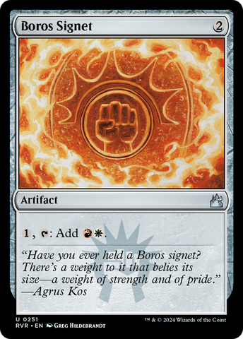 {C} Boros Signet [Ravnica Remastered][RVR 251]