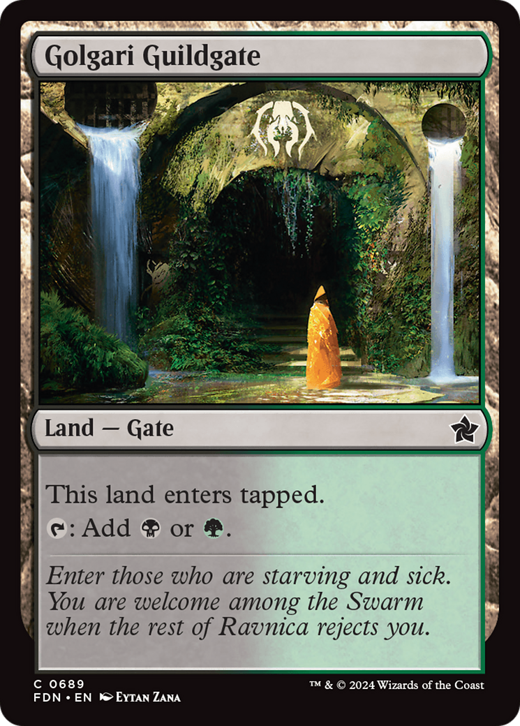 {@C} Golgari Guildgate [Foundations][FDN 689]
