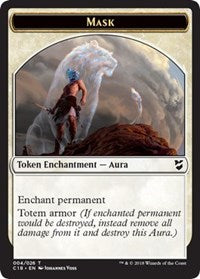 {T} Mask // Horror Double-sided Token [Commander 2018 Tokens][TC18 004]