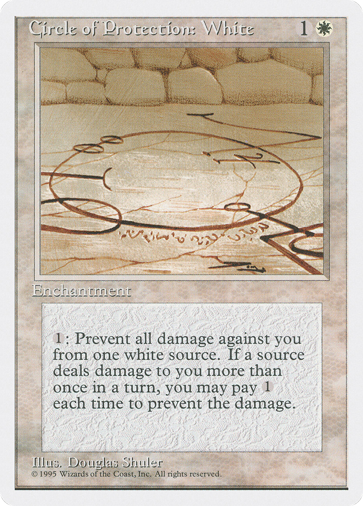 {C} Circle of Protection: White [Fourth Edition][4ED 018]