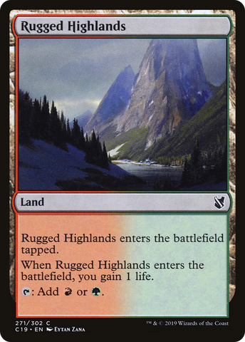 {C} Rugged Highlands [Commander 2019][C19 271]