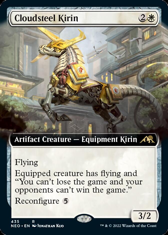 {R} Cloudsteel Kirin (Extended Art) [Kamigawa: Neon Dynasty][NEO 435]