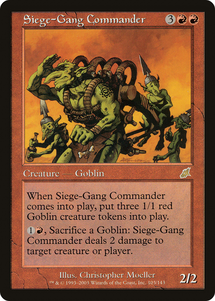 {R} Siege-Gang Commander [Scourge][SCG 103] - Misty Mountain Games