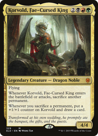{R} Korvold, Fae-Cursed King [Throne of Eldraine][ELD 329]