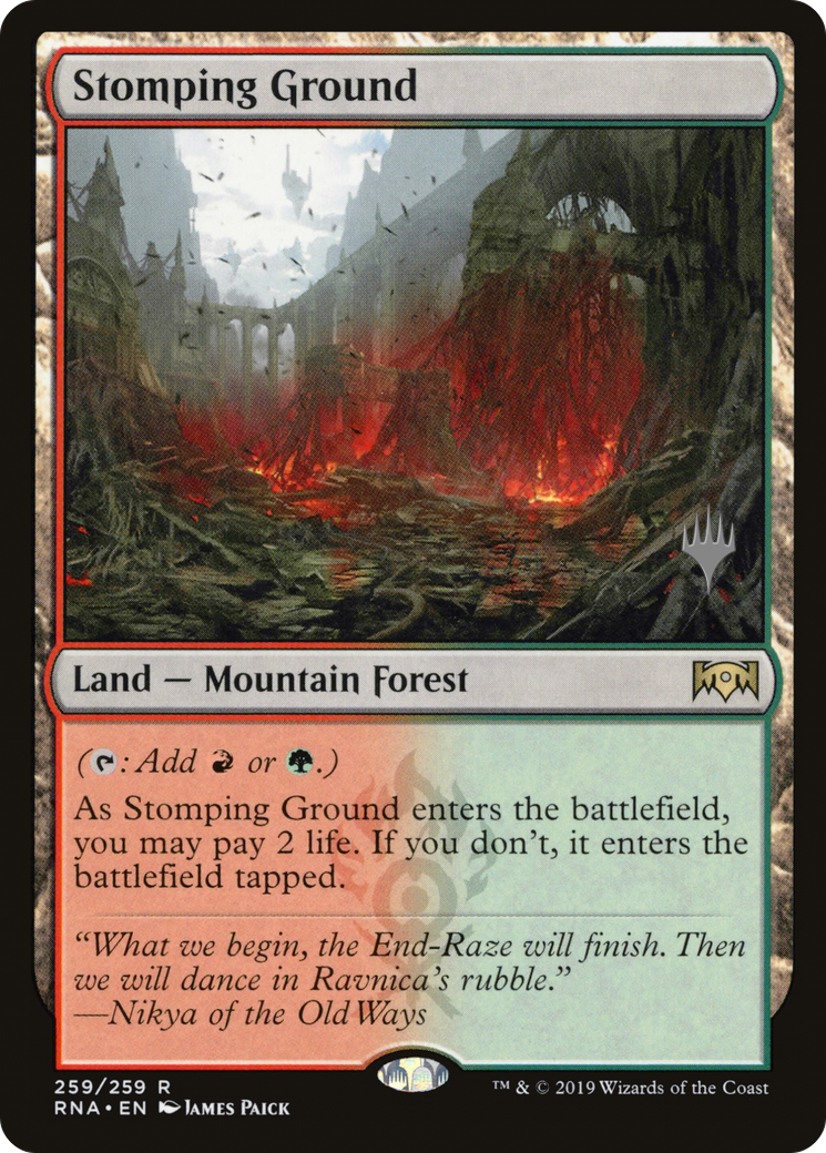 {R} Stomping Ground (Promo Pack) [Ravnica Allegiance Promos][PP RNA 259]