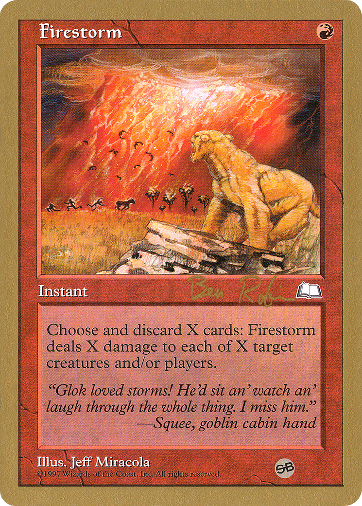 {R} Firestorm (Ben Rubin) (SB) [World Championship Decks 1998][GB WC98 BR101SB]