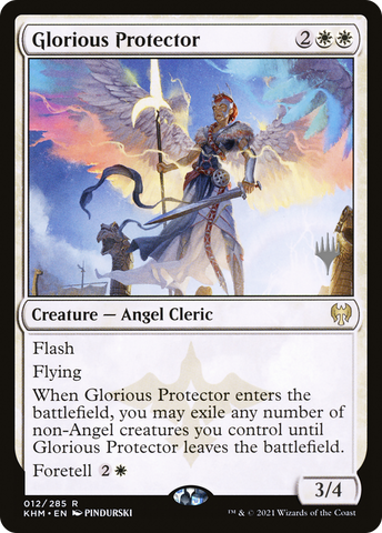 {R} Glorious Protector (Promo Pack) [Kaldheim Promos][PP KHM 012]