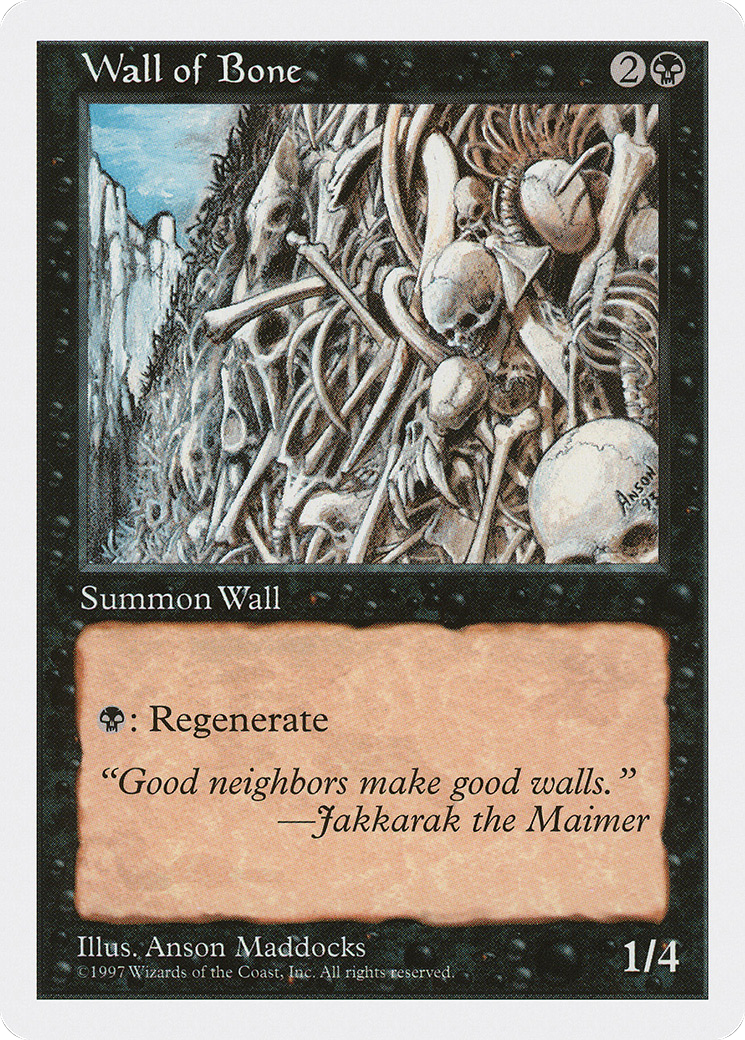 {C} Wall of Bone [Fifth Edition][5ED 203]