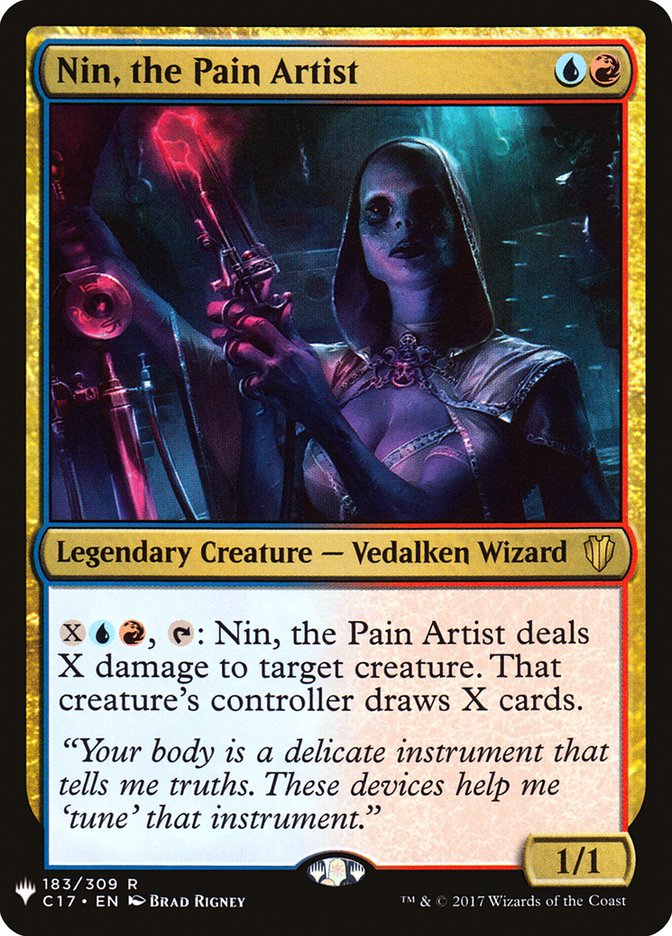 {R} Nin, the Pain Artist [Mystery Booster][MB1 C17 183]