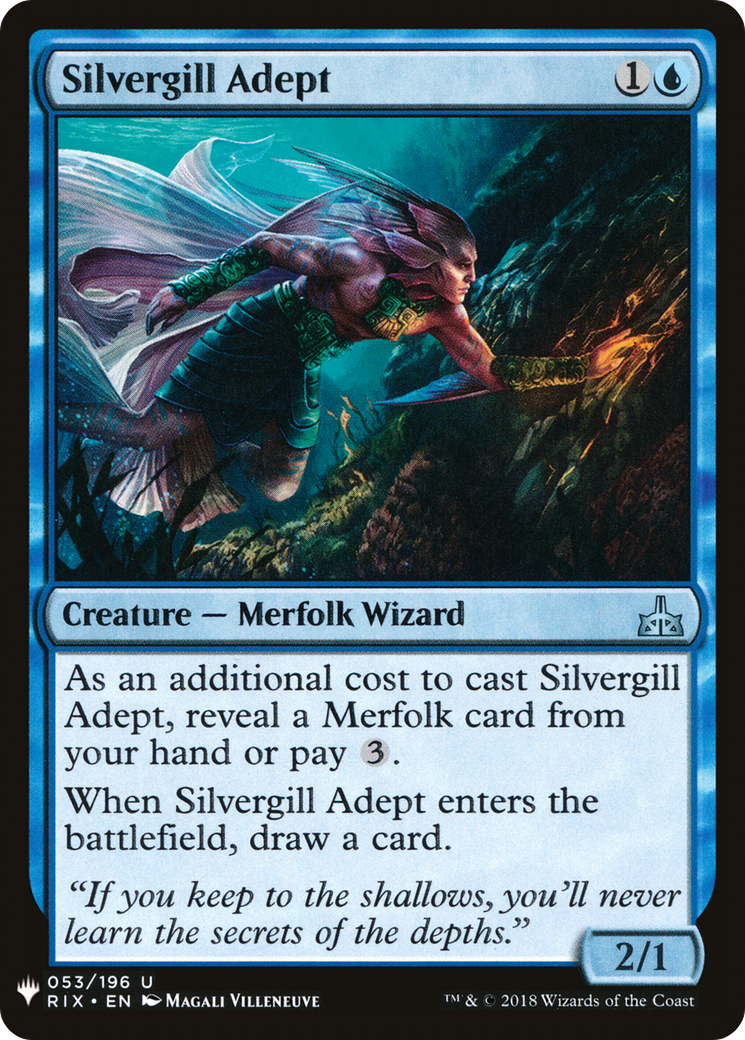 {C} Silvergill Adept [Mystery Booster][LS RIX 053]
