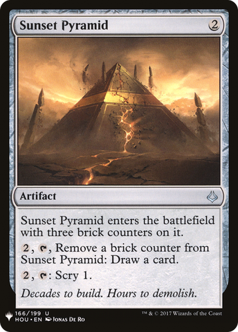 {C} Sunset Pyramid [Mystery Booster][LS HOU 166]