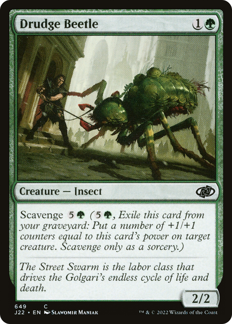 {C} Drudge Beetle [Jumpstart 2022][J22 649]