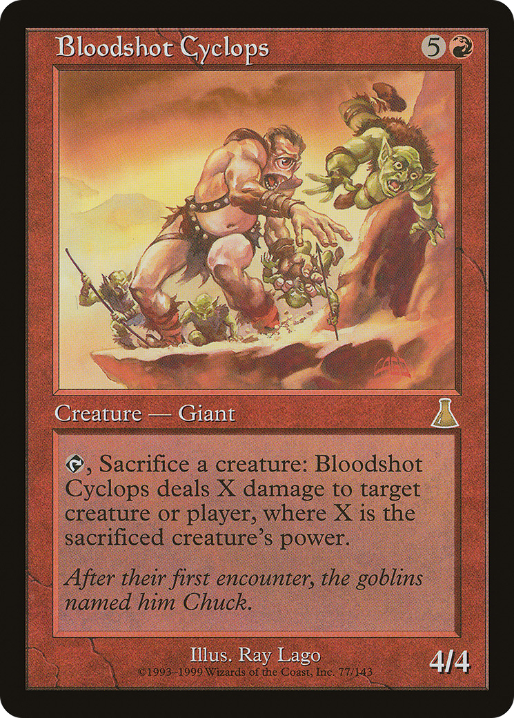 {R} Bloodshot Cyclops [Urza's Destiny][UDS 077]