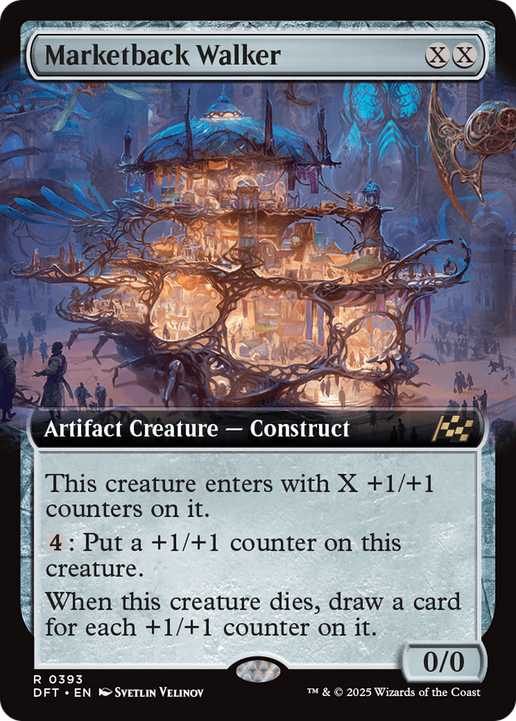 {@R} Marketback Walker (Extended Art) [Aetherdrift][DFT 393]