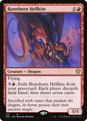 {R} Runehorn Hellkite [Starter Commander Decks][SCD 155]
