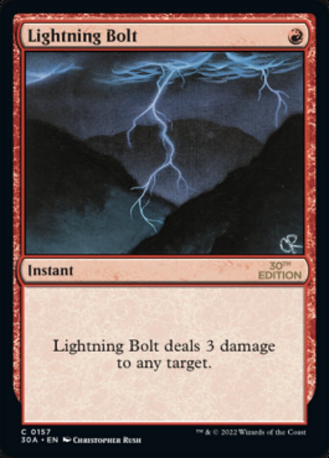 {C} Lightning Bolt [30th Anniversary Edition][30A 157]