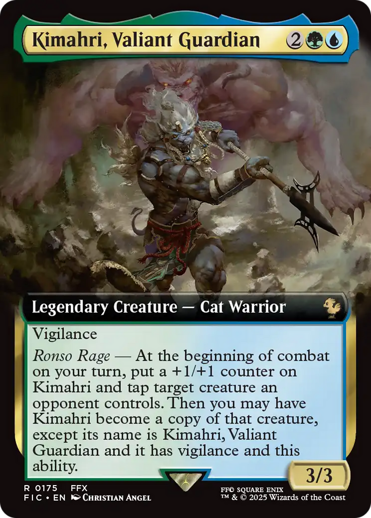 {R} Kimahri, Valiant Guardian (Extended Art) [FINAL FANTASY Commander][FIC 175]