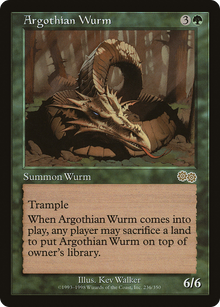 {R} Argothian Wurm [Urza's Saga][USG 236] - Misty Mountain Games
