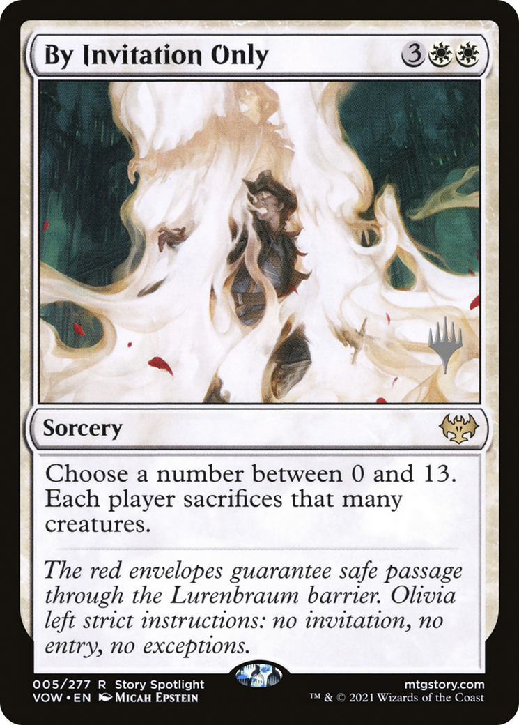 {R} By Invitation Only (Promo Pack) [Innistrad: Crimson Vow Promo Pack][PP VOW 005]