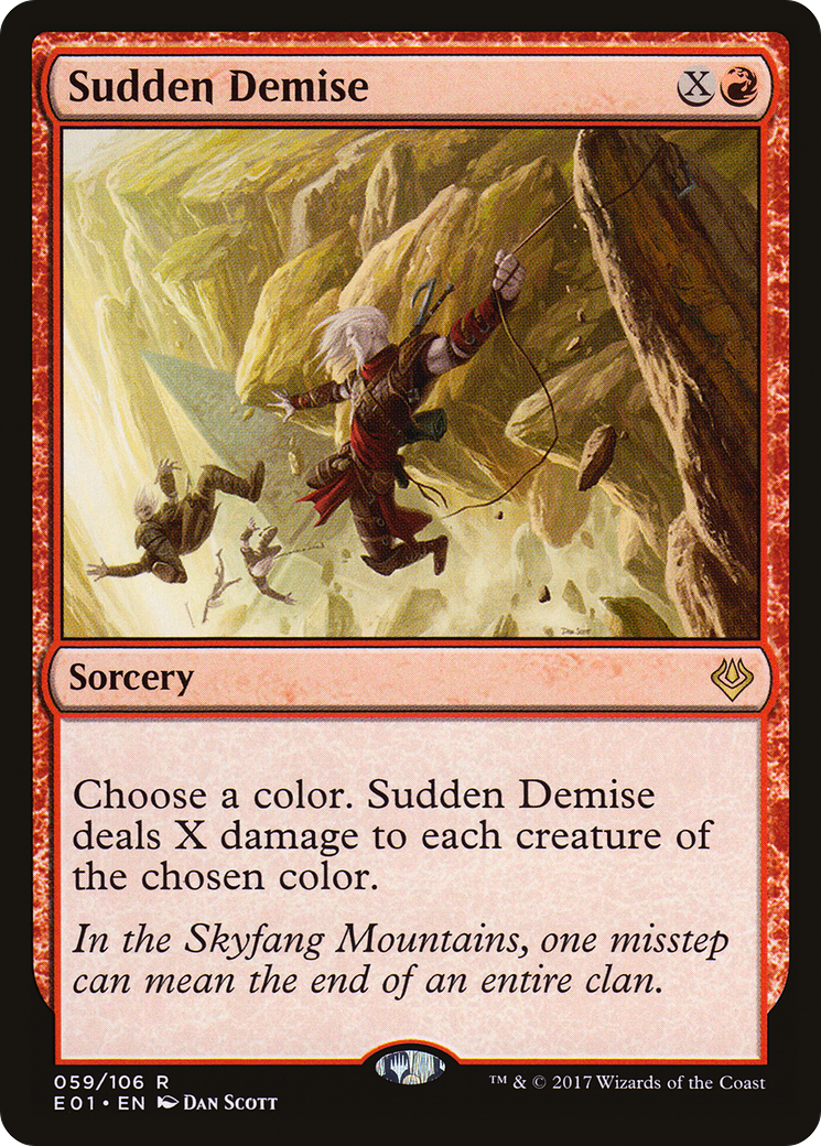 {R} Sudden Demise [Archenemy: Nicol Bolas][E01 059]