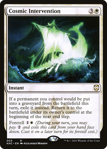 {R} Cosmic Intervention [Kaldheim Commander][KHC 003]