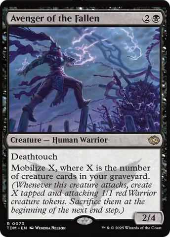 {@R} Avenger of the Fallen [Tarkir: Dragonstorm][TDM 073]