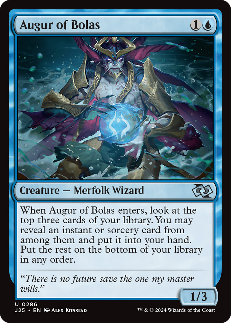 {C} Augur of Bolas [Foundations Jumpstart][J25 286]