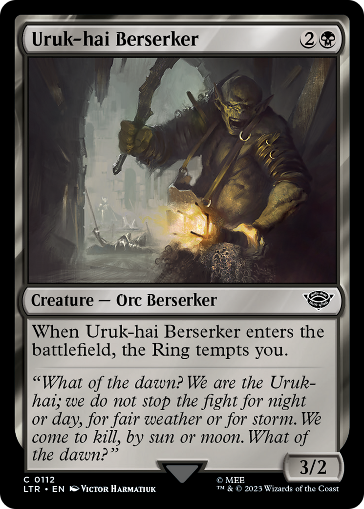 {C} Uruk-hai Berserker [The Lord of the Rings: Tales of Middle-Earth][LTR 112]