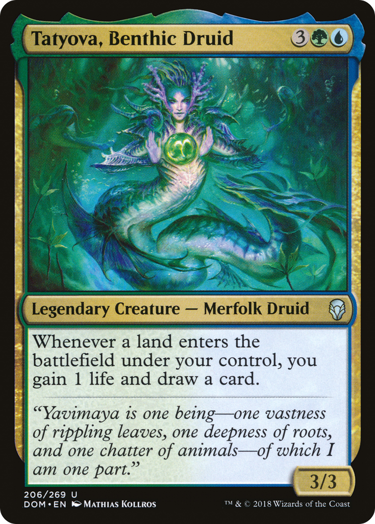 {C} Tatyova, Benthic Druid [Dominaria][DOM 206]