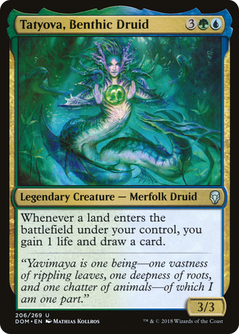 {C} Tatyova, Benthic Druid [Dominaria][DOM 206]