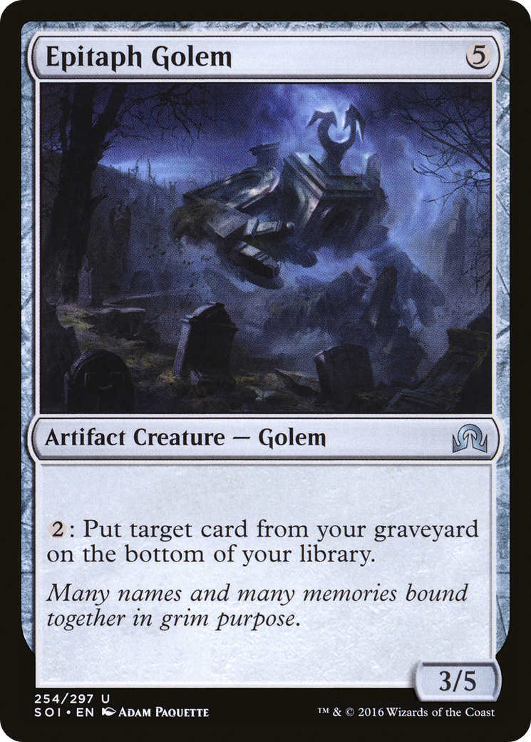 {C} Epitaph Golem [Shadows over Innistrad][SOI 254]