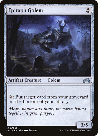 {C} Epitaph Golem [Shadows over Innistrad][SOI 254]