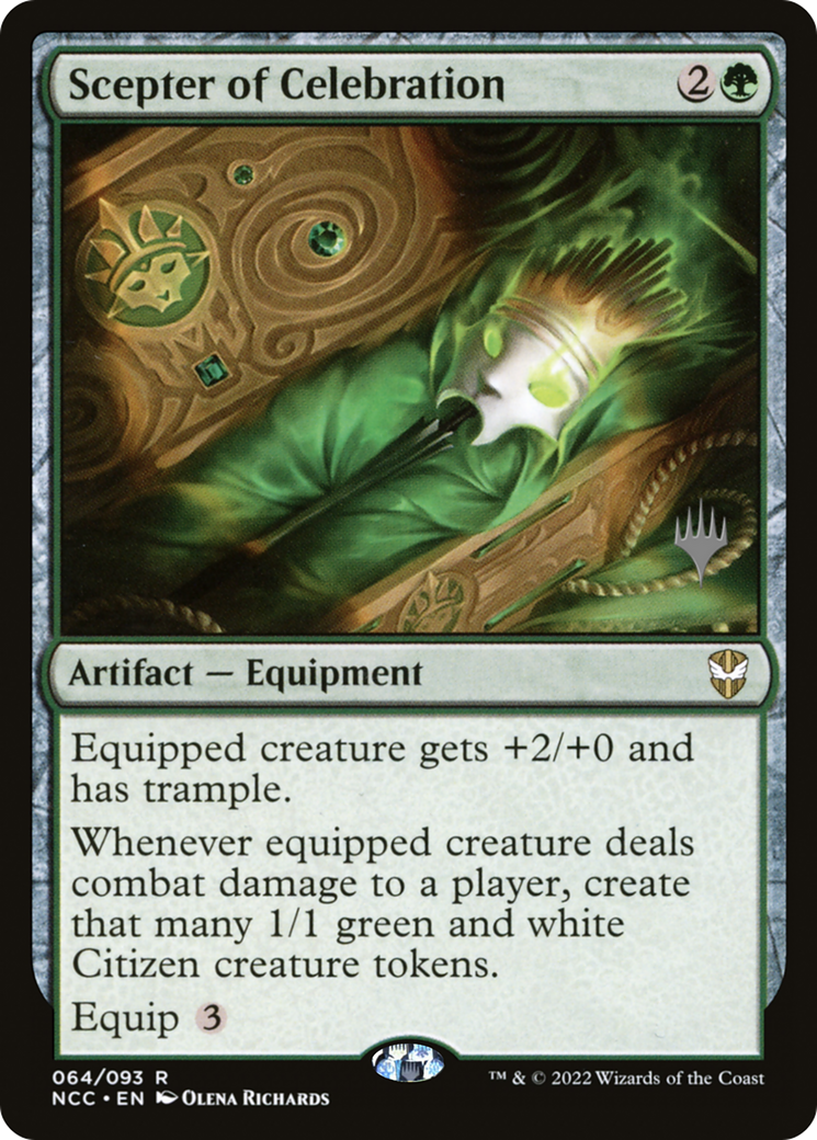 {R} Scepter of Celebration (Promo Pack) [Streets of New Capenna Commander Promos][PP NCC 064]