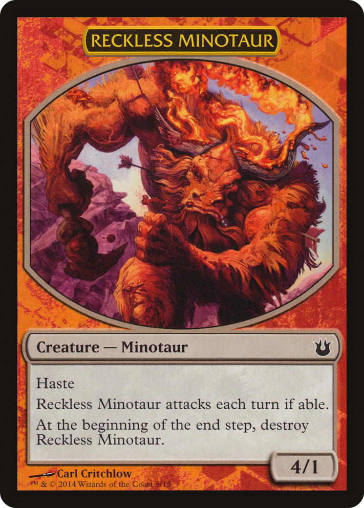 {T} Reckless Minotaur [Born of the Gods Battle the Horde][TBTH 005]