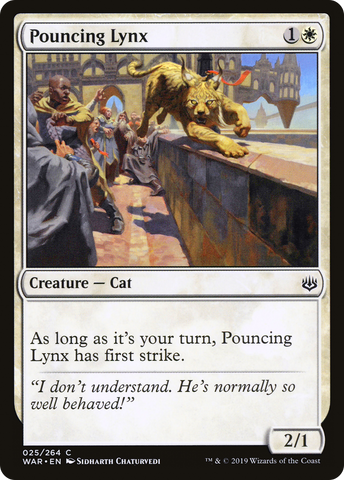{C} Pouncing Lynx [War of the Spark][WAR 025]