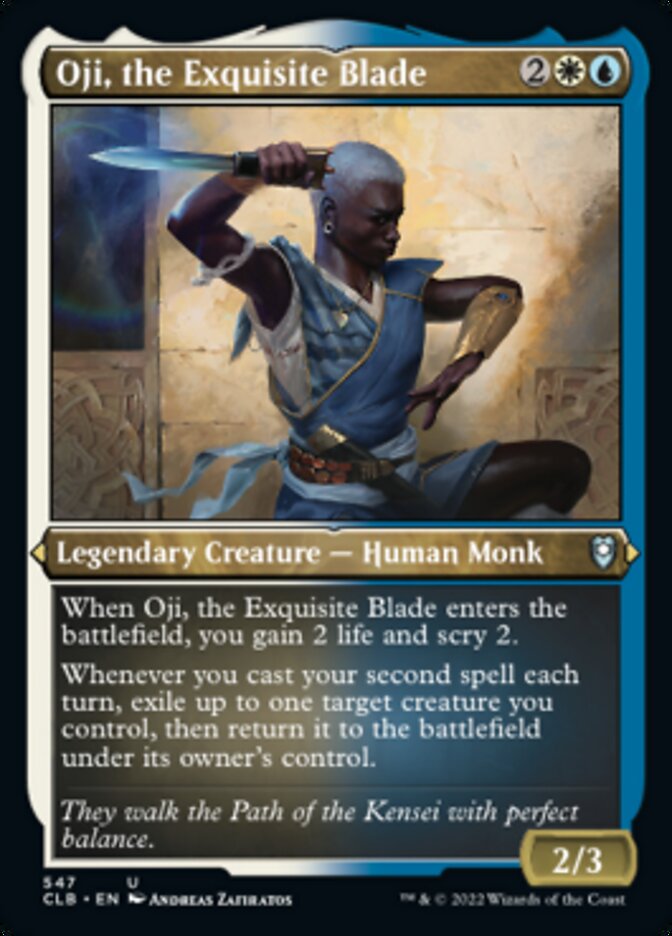 {C} Oji, the Exquisite Blade (Foil Etched) [Commander Legends: Battle for Baldur's Gate][CLB 547]
