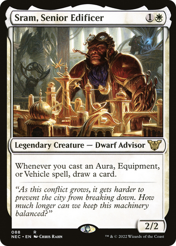 {R} Sram, Senior Edificer [Kamigawa: Neon Dynasty Commander][NEC 088]