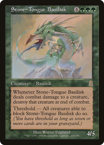 {R} Stone-Tongue Basilisk [Odyssey][ODY 276]