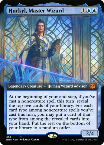 {R} Hurkyl, Master Wizard (Extended Art) [The Brothers' War][BRO 314]