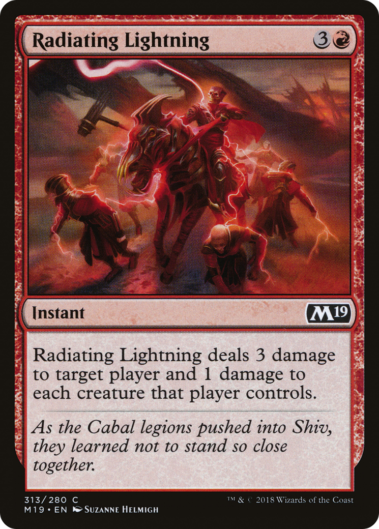 {C} Radiating Lightning [Core Set 2019][M19 313]