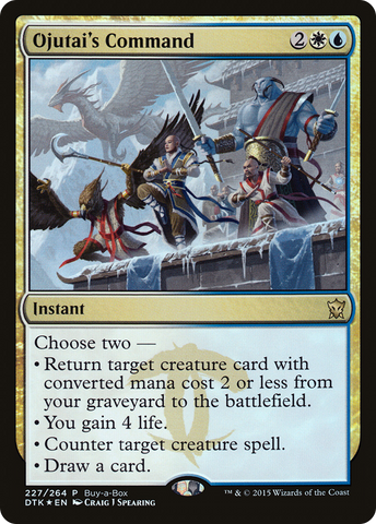 {R} Ojutai's Command (Buy-A-Box) [Dragons of Tarkir Promos][PA DTK 227]